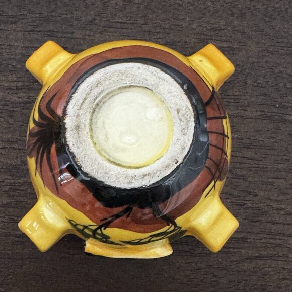 Vintage Ceramic Cicada Ashtray Provençal France Hand Painted Insect Bug Fly Dish - Picture 10 of 16